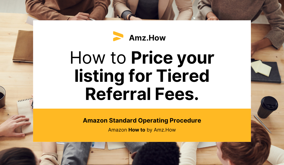 How to Price your listing for Tiered Referral Fees.